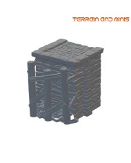 Ancrabourg quay wall T Junction Endpiece Left|3DLayeredscenery|Medieval Town Ancrabourg quay wall T Junction Endpiece Left|3DLayeredscenery|Medieval Town