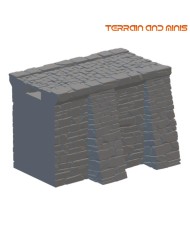 Muro del muelle de Ancrabourg para unión en T - V1|3DLayeredscenery|Ciudad Medieval Muro del muelle de Ancrabourg para unión en T - V1|3DLayeredscenery|Ciudad Medieval