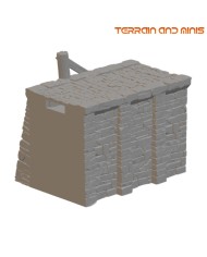 Muro del muelle de Ancrabourg para unión en T - V2|3DLayeredscenery|Ciudad Medieval Muro del muelle de Ancrabourg para unión en T - V2|3DLayeredscenery|Ciudad Medieval