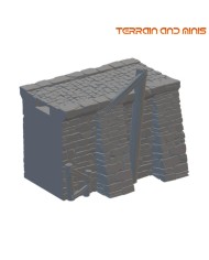 Muro del muelle de Ancrabourg para unión en T - V2|3DLayeredscenery|Ciudad Medieval Muro del muelle de Ancrabourg para unión en T - V2|3DLayeredscenery|Ciudad Medieval