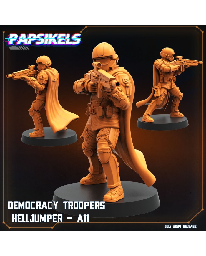 Democracy Troopers Helljumper A11|Papsikels Miniatures|Democracy Troopers