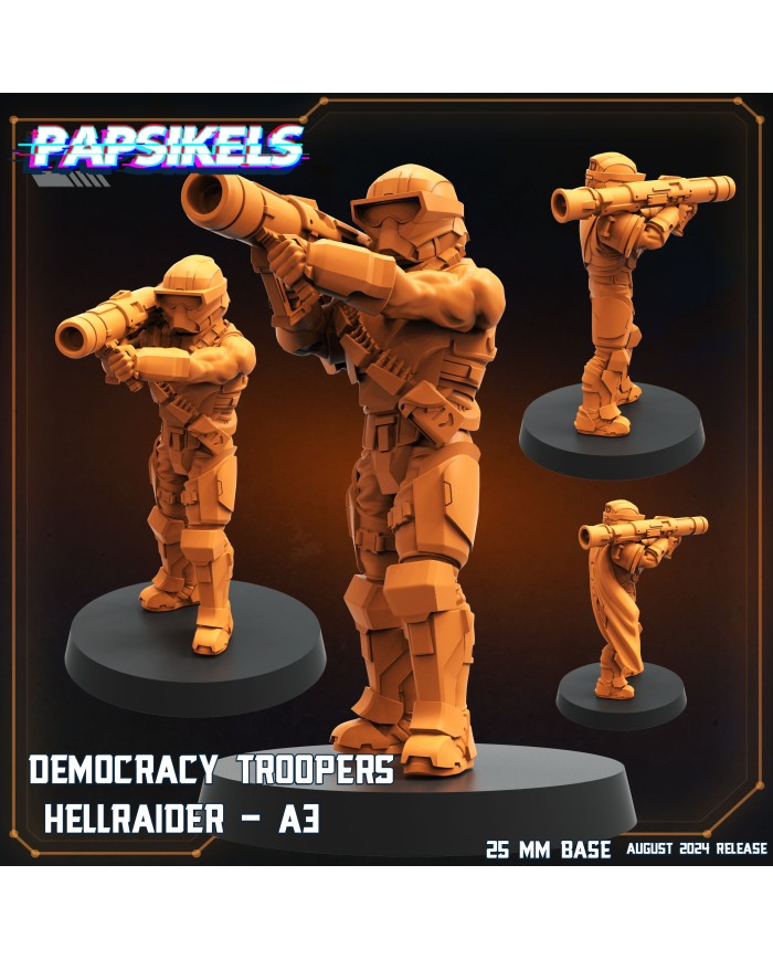 Democracy Troopers - Hellraider - A3 - 1 Mini