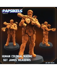 Human Colonial Marine - SGT James Meadows - 1 Mini