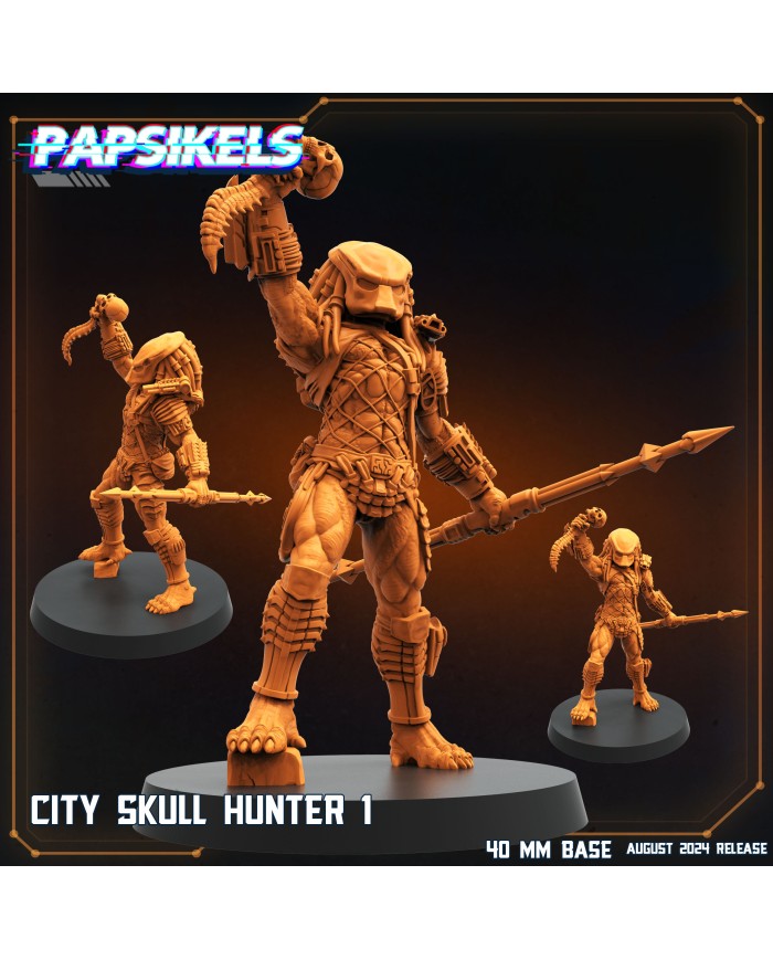 Skull Hunter Urbano - A - 1 Mini | Papsikels Miniatures | Cazadores | Terrainandminis