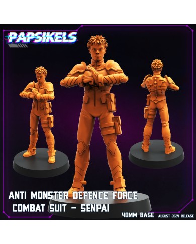 Senpai - Traje de Combate de las Fuerzas de Defensa Anti Monstruos - 1 Mini