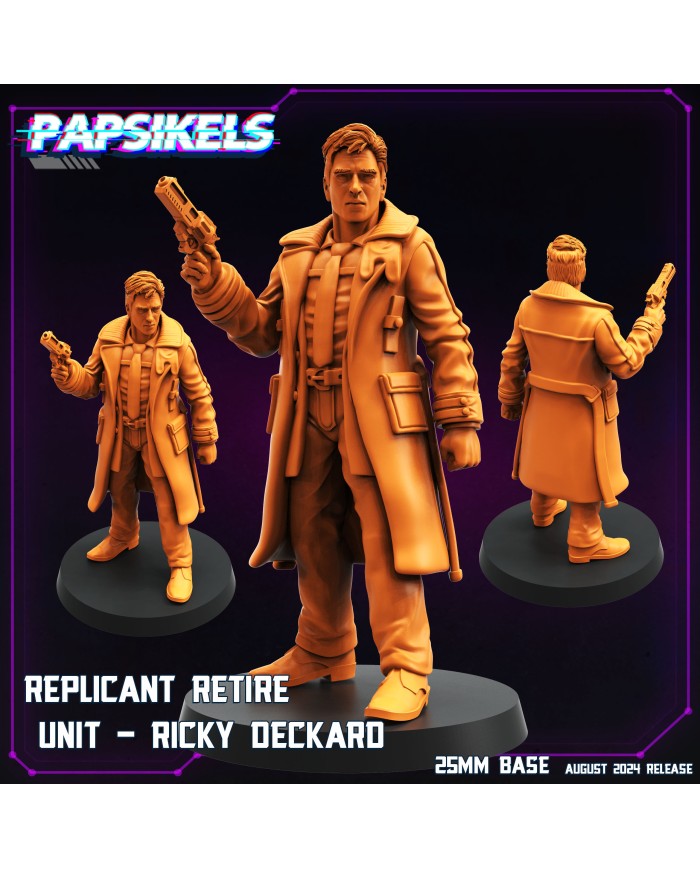 Replicant Retire Unit - Ricky Deckard 2|Papsikels Miniatures|Blade Runner Miniatures