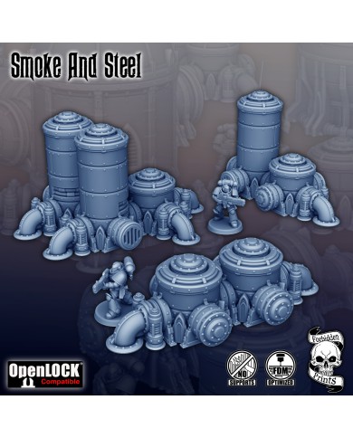 Grimdark Silos And Tanks - Set A