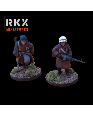 US Winter Infantry with BAR - 2 Minis