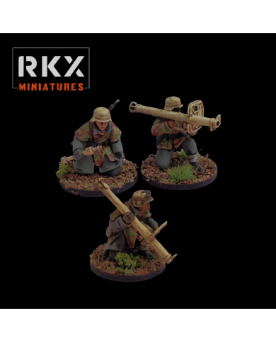 German Panzerschreck Team - 3 Minis