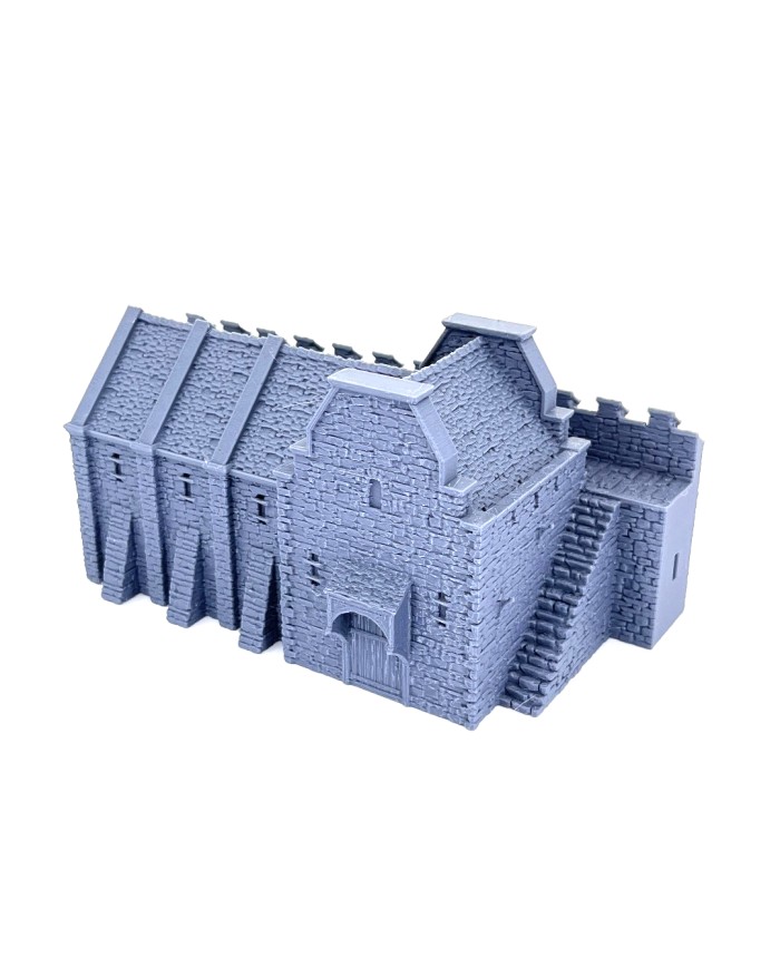 Armory with Wall of Greendale | 3DLayeredscenery | Napoleonic Buildings | Terrainandminis