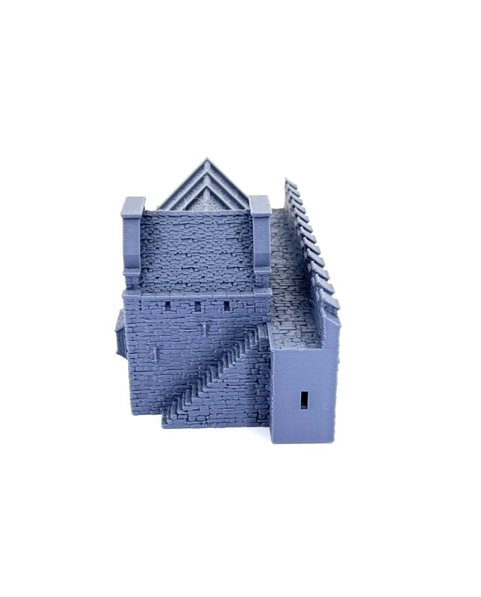 Armería con Muro de Greendale | 3DLayeredscenery | Edificios Napoleonicos | Terrainandminis