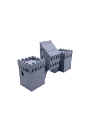 Puerta de Entrada con Torres Gemelas de Ancrabourg  - B | 3DLayeredscenery | Ciudad Medieval | Terrainandminis