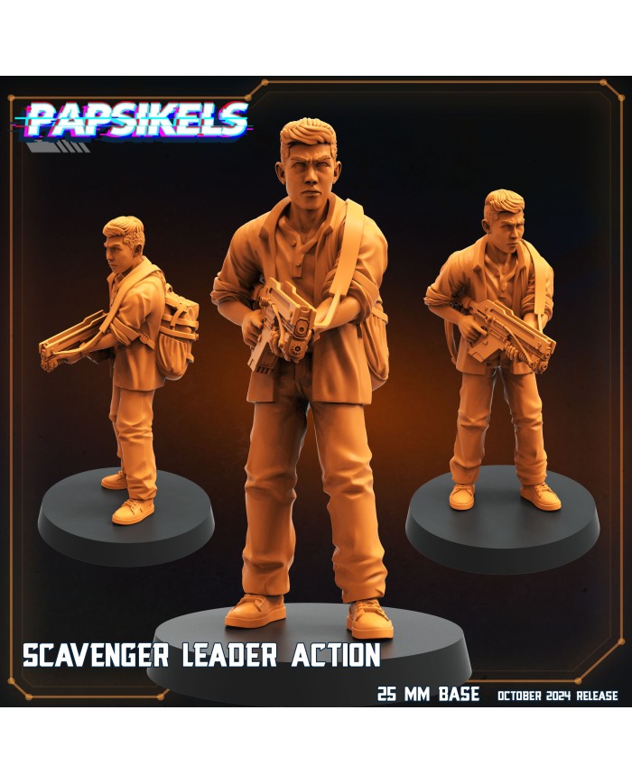 Scavenger Leader Action|Papsikels Miniatures|Space Crew and Settlers