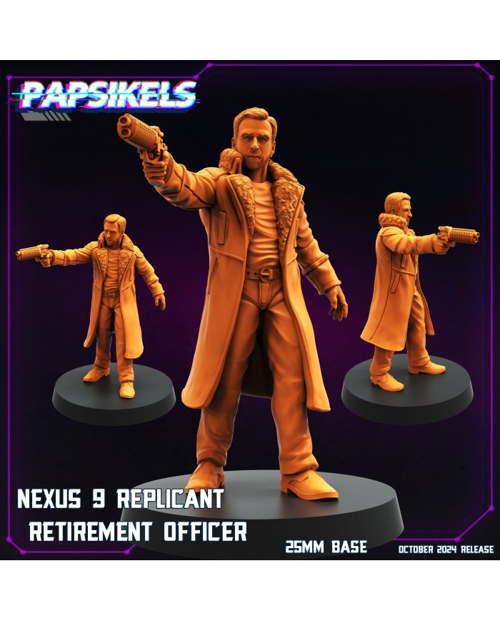 Nexus 9 Replicant Retirement Officer|Papsikels Miniatures|Blade Runner Miniatures