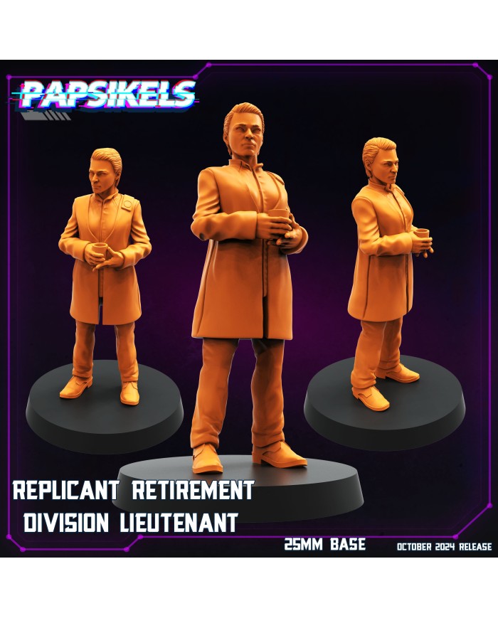 Replicant Retirement Division Lieutenant|Papsikels Miniatures|Blade Runner Miniatures