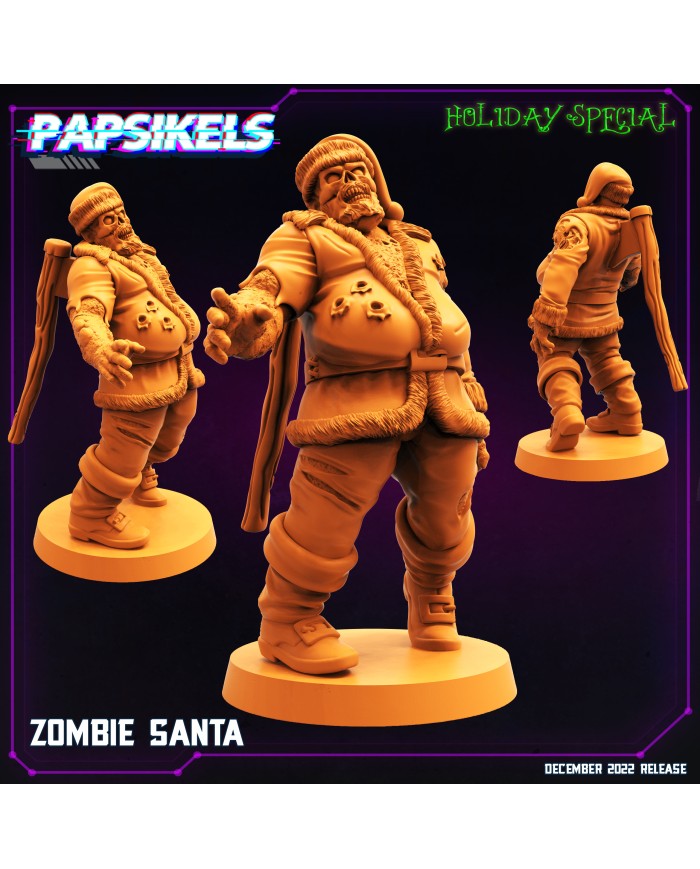Zombi Santa|Papsikels Miniatures|Navideño