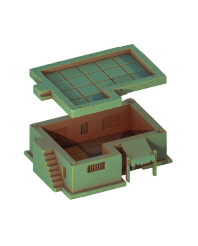Egyptian House with Stairs