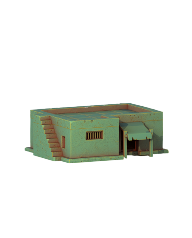 Egyptian House with Stairs