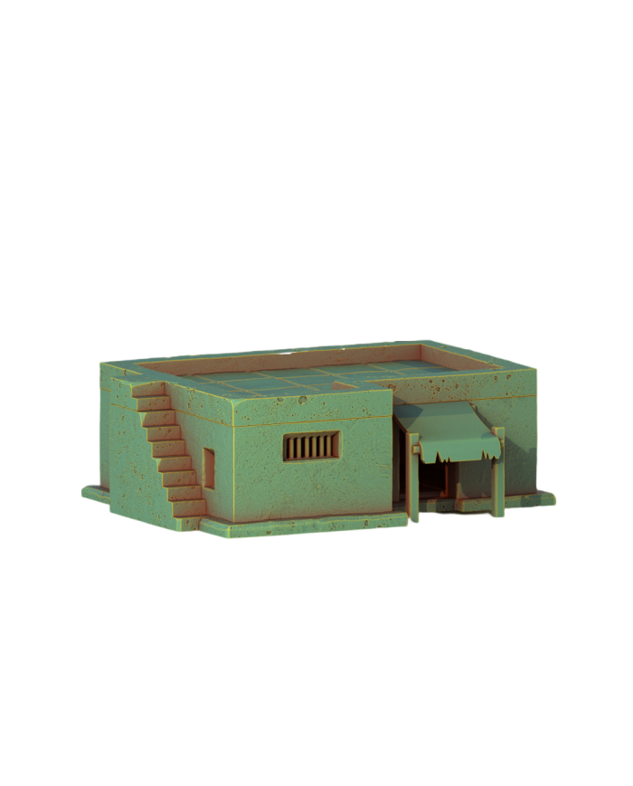 Casa Egipcia con Escaleras