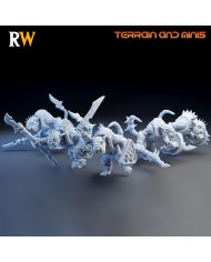Vermin Warriors Ratmens - Command Group - 3 minis