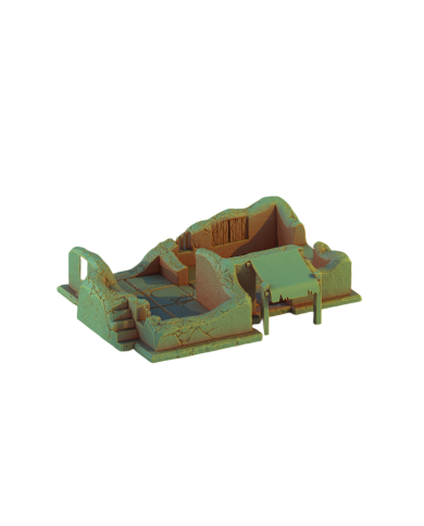 Egyptian House with Stairs Ruins