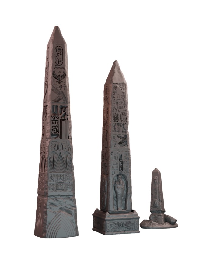 Three Egyptian Obelisks