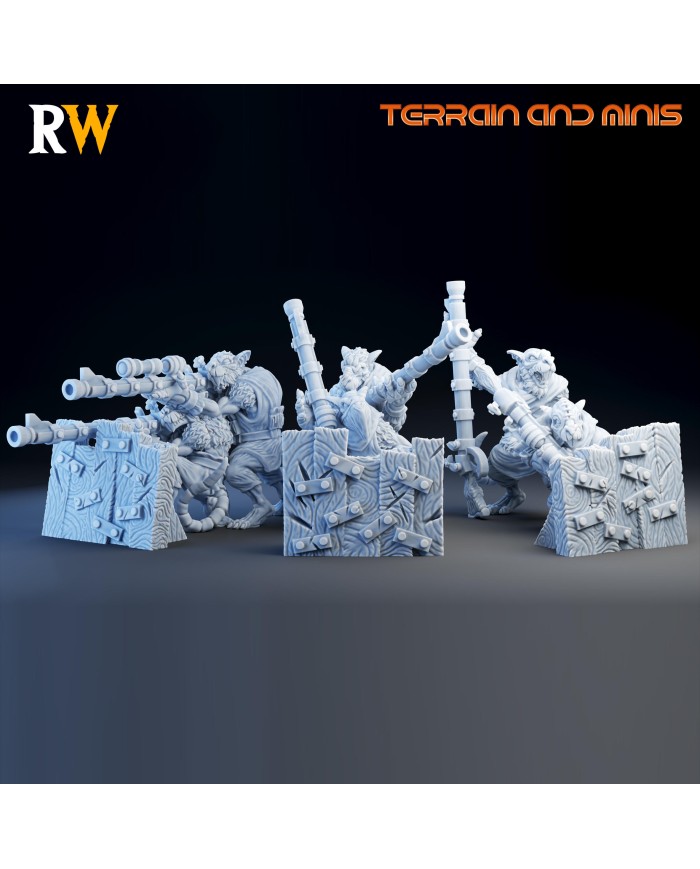 Sniper Rifle Heavy Weapons Team - 6 minis