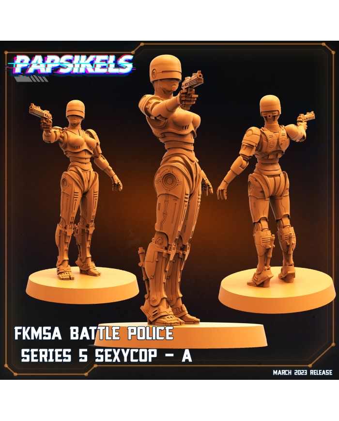 FKMSA Battle Police Series 5 SexiCop - A - 1 Mini