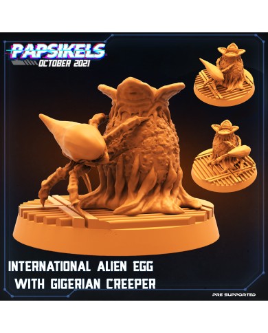 International Alien Egg With Gigerian Creeper - 1 Mini