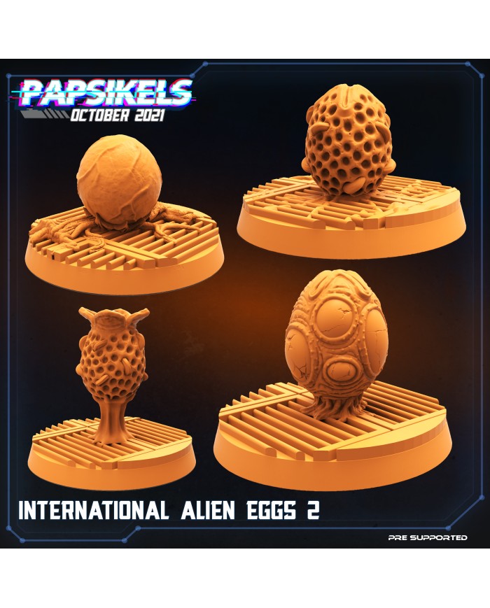 International Alien Eggs Set (x4) - B