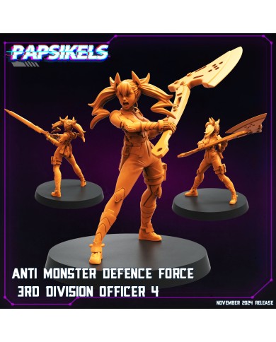 Anti Monster Defence Force 3rd Division Officer - D - 1 Mini