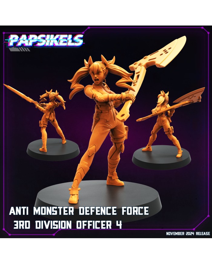 Anti Monster Defence Force 3rd Division Officer - D - 1 Mini