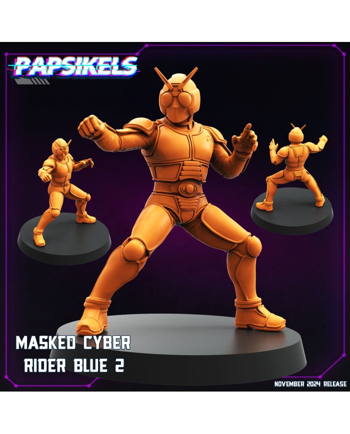 Masked Cyber Rider Blue - B - 1 Mini