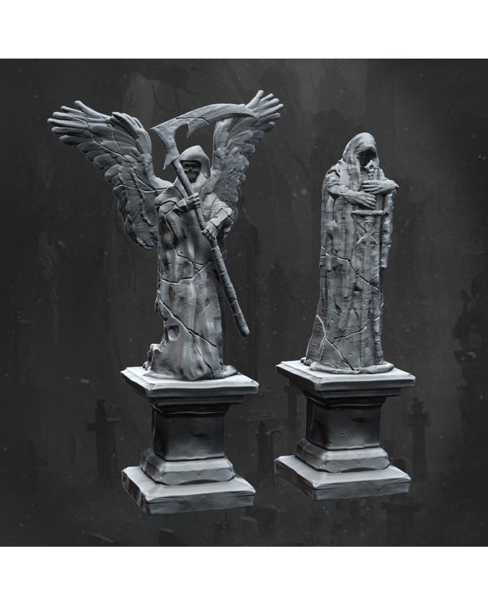 Graveyard Statues Set