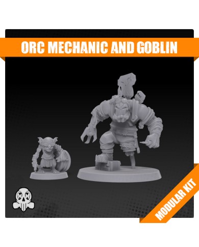 Orc Death Squad Mechanic and Goblin