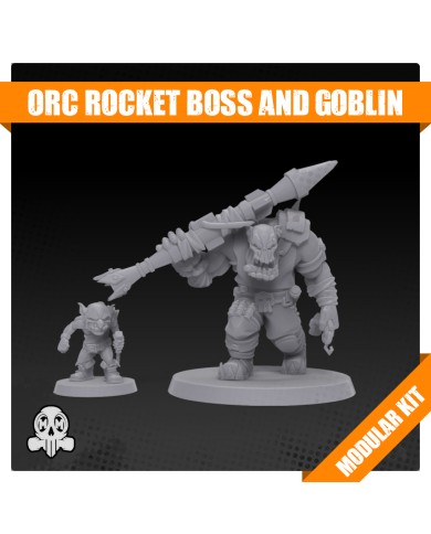 Orc Death Squad Rocket Boss and Goblin