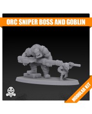 Orc Death Squad Sniper Boss and Goblin