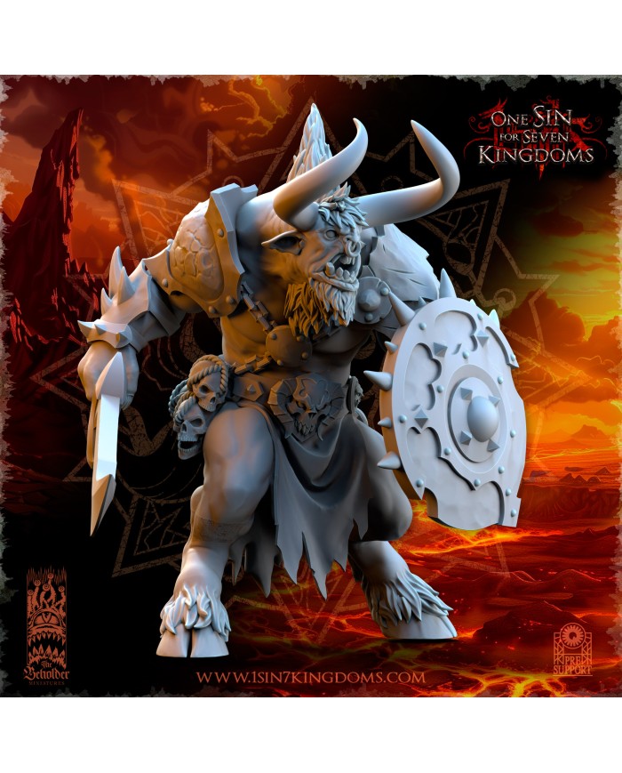 Realms of Mayhem Minotaurs with Sword and Shield