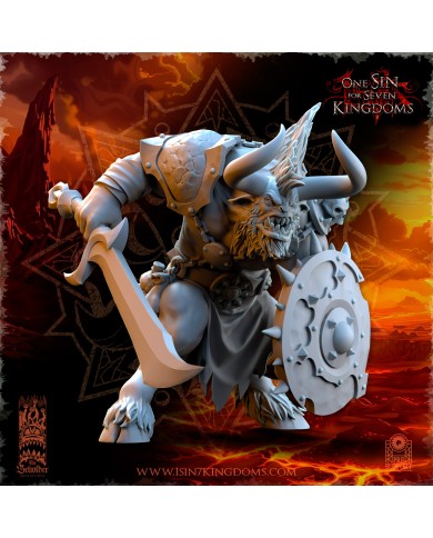 Realms of Mayhem Minotaurs with Sword and Shield