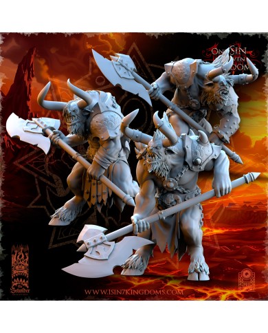 Realms of Mayhem Minotaurs with Two Handed Axe