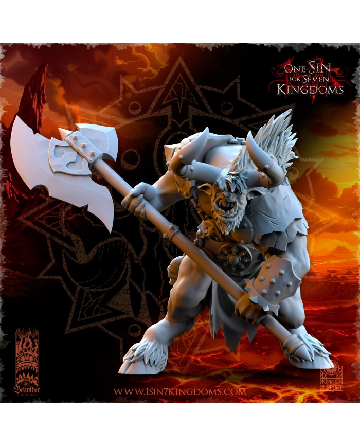 Realms of Mayhem Minotaurs with Two Handed Axe