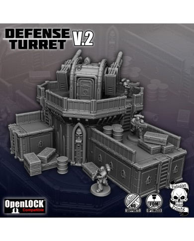 Corner Grimdark Defensive Turret - Version 2