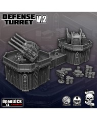 Wall Grimdark Defensive Turrets - Version 2 | Forbidden Prints | Grimdark Defenses | Terrainandminis