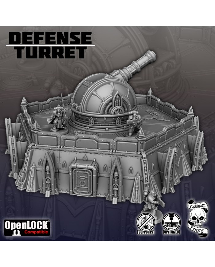 Torreta Defensiva Grimdark Fortificada - Versión 1