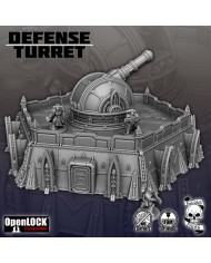 Torreta Defensiva Grimdark Fortificada - Versión 1 | Forbidden Prints | Defensas Grimdark | Terrainandminis