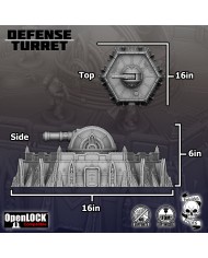 Torreta Defensiva Grimdark Fortificada - Versión 1 | Forbidden Prints | Defensas Grimdark | Terrainandminis