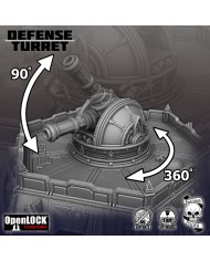 Fortified Grimdark Defensive Turret - Version 1 | Forbidden Prints | Grimdark Defenses | Terrainandminis