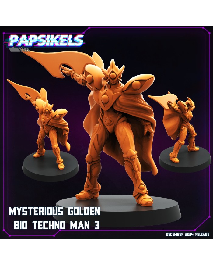 Mysterious Golden Techno Man - C - 1 Mini