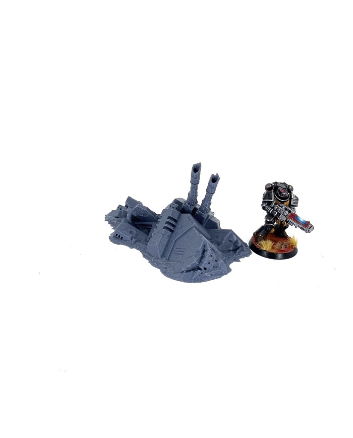 Grimdark Crashed Tank - C