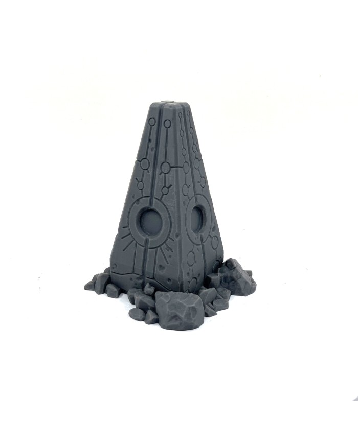 Alien Artifacts - Obelisk A with Rocks|Terrainandminis